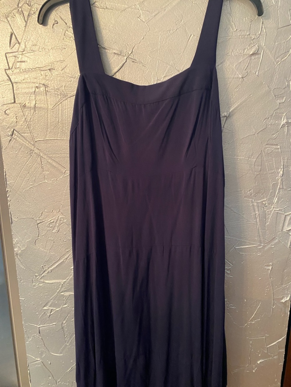 Vince Camuto Navy Square-Neck Maxi Dress
